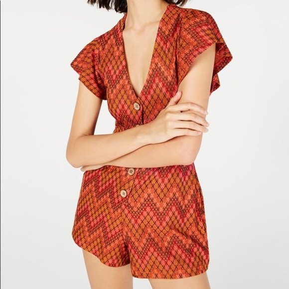Free People Pants - Free People Tribal Phoenix Playsuit Romper